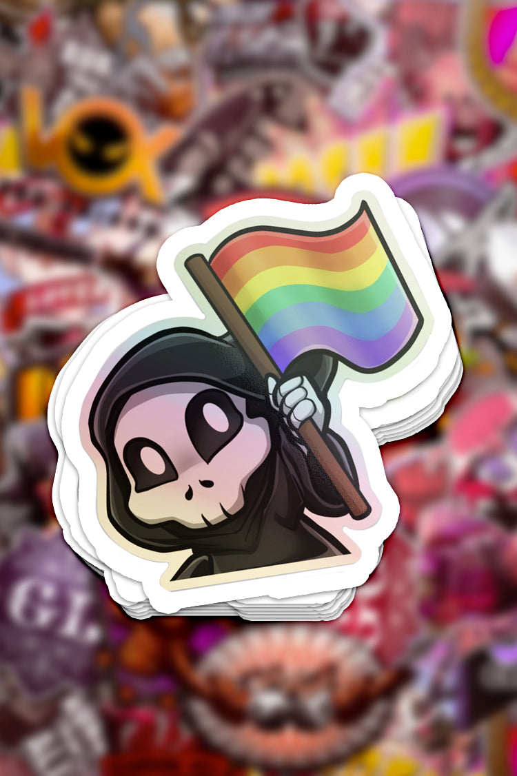 "Pride" Die Cut Holographic Sticker